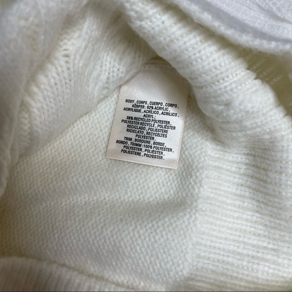 NWT Anthropologie White Ruffled Knit Puff Sleeve Sweater xs - Picture 13 of 14